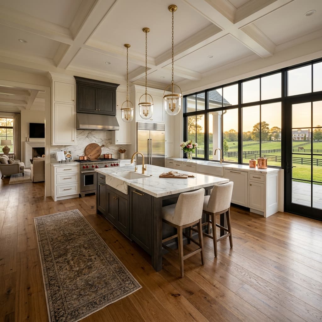 Light-filled kitchen in a Central Kentucky home